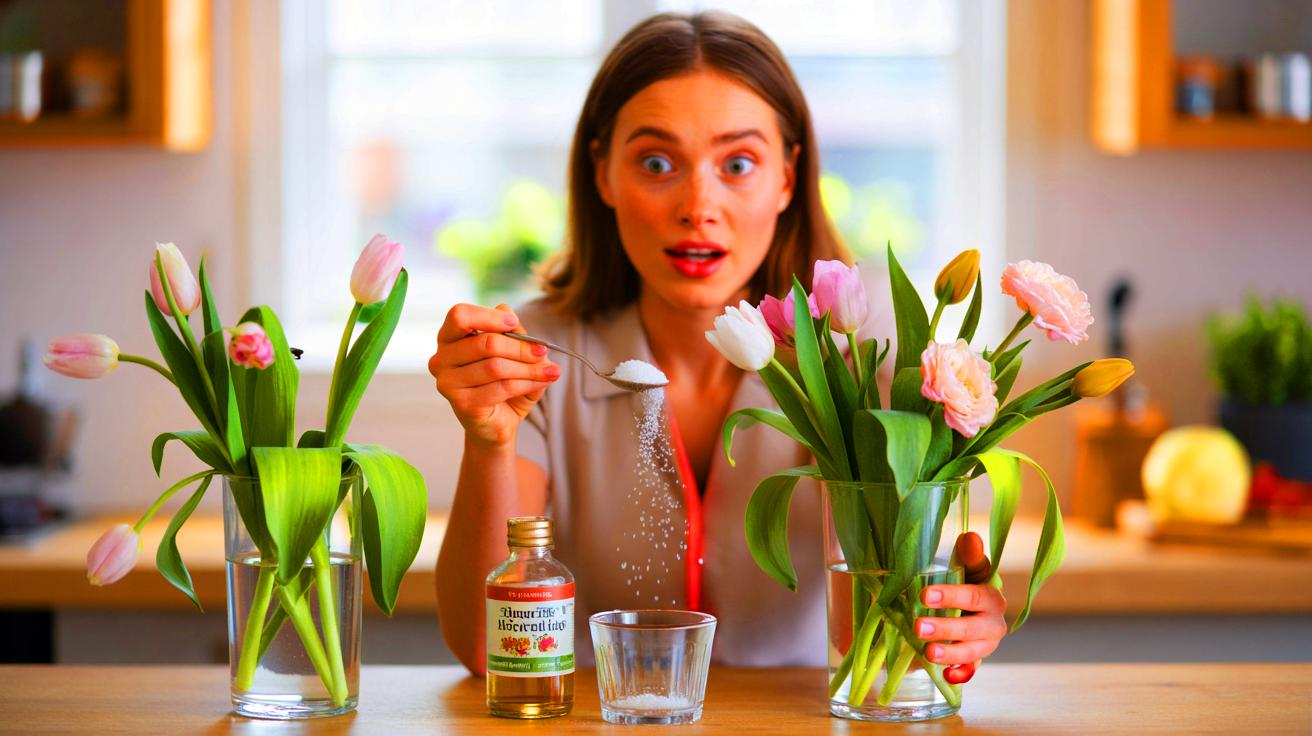Blumen hängen plötzlich : Dieses Hausmittel kann sie wieder stärken