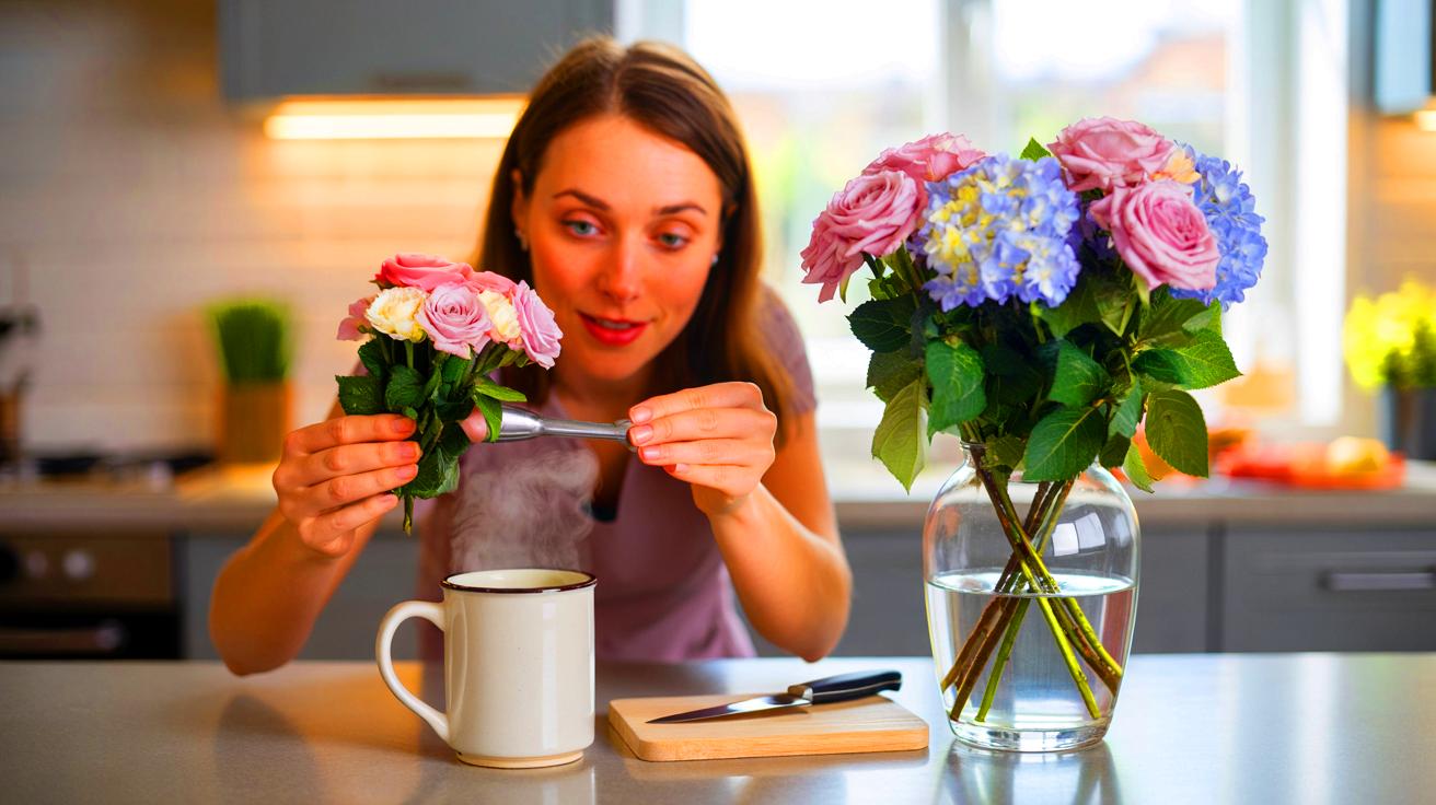 Blumen hängen schlapp : Dieser einfache Trick kann sie retten
